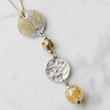 Golden Disk Necklace